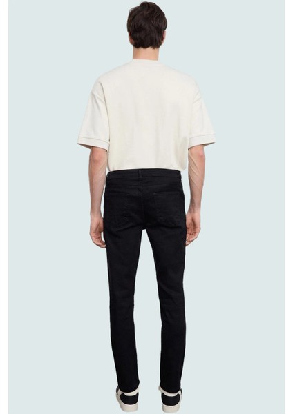 Erkek Günlük Kullanım Için Skinny Fit Denim Kot Pantolon Hafta Sonu Yaz Aylarının Vazgeçilmezi modelleri