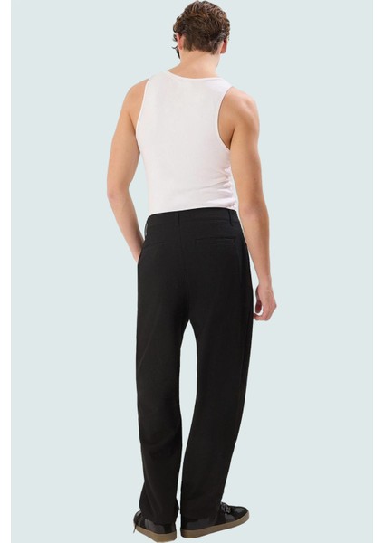 Erkek Modern Boru Paça Pantolon Casual Dokulu Gofre Kumaş Yaz Aylarının Vazgeçilmezi modelleri
