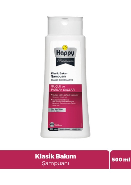 Premium Güçlü ve Parlak Saçlar Klasik Bakım Şampuanı 500 ml