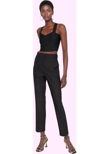 Kadın Cigarette Kalıp Dar Paça Pantolon Polyester 15% Elastan Kış Yaz Aylarının Vazgeçilmezi