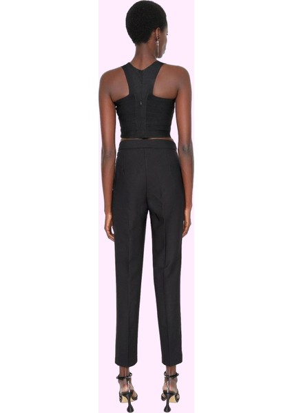 Kadın Cigarette Kalıp Dar Paça Pantolon Polyester 15% Elastan Kış Yaz Aylarının Vazgeçilmezi modelleri