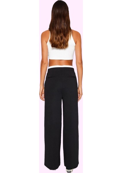 Kadın Geniş Paça Pantolon Yüksek Bel Kemer Detaylı Rahat Günlük Stil Yaz Aylarının Vazgeçilmezi modelleri