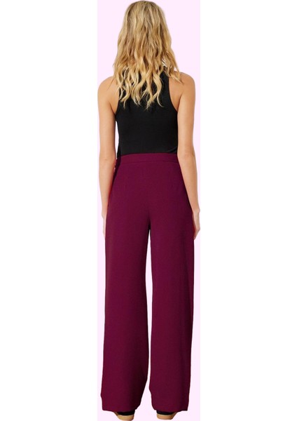 Kadın Boru Paça Pantolon Polyester Elastan Günlük ve Iş Kullanımı Yaz Aylarının Vazgeçilmezi modelleri