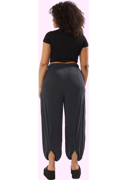 Kadın Modal Polyester Pantolon Havuç Kesim Yüksek Bel Lastikli Paça Yaz Aylarının Vazgeçilmezi modelleri