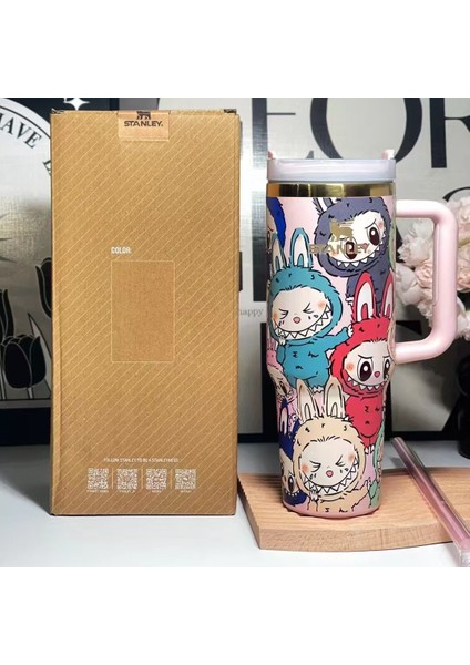 2025 Sınır Ötesi Yeni 40oz Sap Kupası Rabbu Büyük Kapasiteli Buz Kupası Araba Kupası (Yurt Dışından)