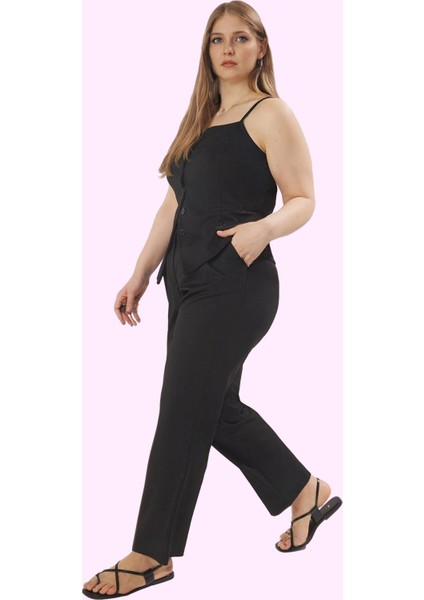 Kadın Finike Dokuma Yüksek Bel Uzun Pantolon Geniş Paça Düz Iş Hayatı Yaz Aylarının Vazgeçilmezi