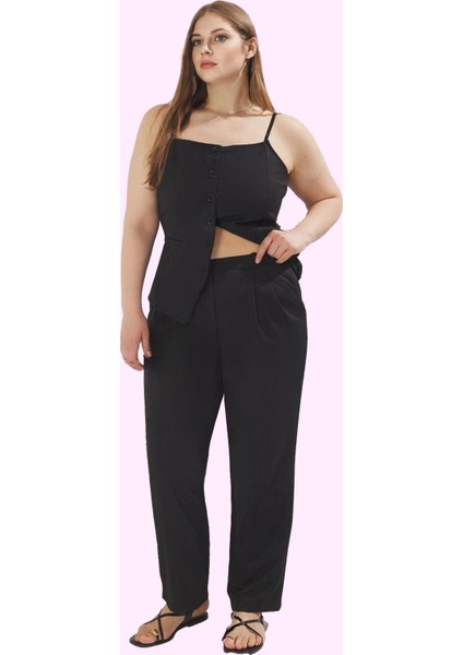 Kadın Finike Dokuma Yüksek Bel Uzun Pantolon Geniş Paça Düz Iş Hayatı Yaz Aylarının Vazgeçilmezi fiyatları