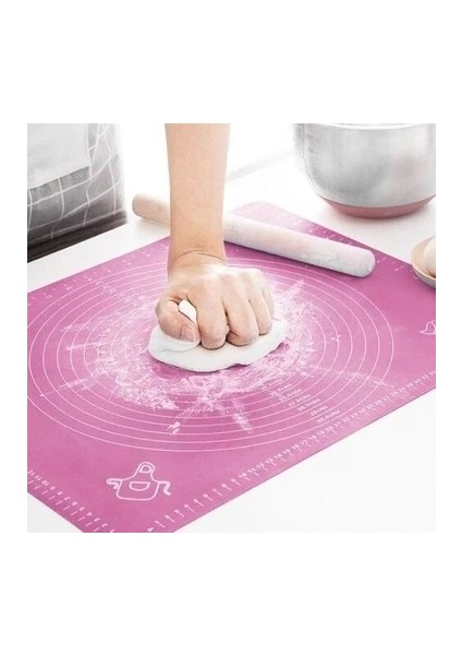 Silikon Hamur Açma Matı – Kaymaz, Yapışmaz ve Pratik