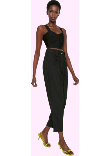 Kadın Poliviskon Dokuma Pantolon Renk Regular Boy Havuç Kalıp Günlük Stil Kaliteli Malzeme fiyatları