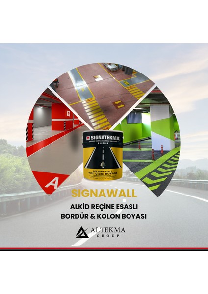 Signawall - Alkid Esaslı Bordür ve Kolon Boyası 25 KG