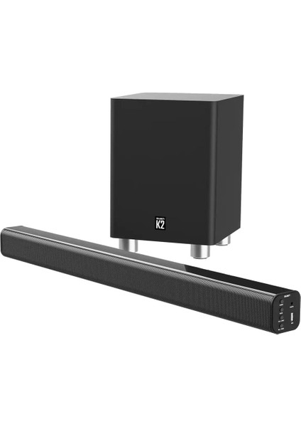 K2 Bluetooth lu Kablosuz Soundbar ve Subwoofer