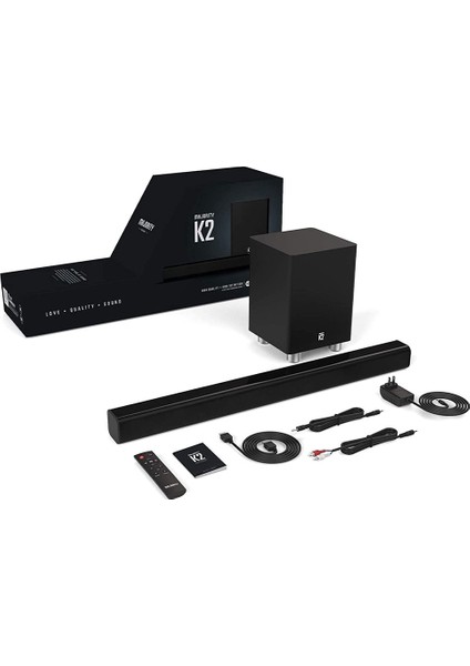 K2 Bluetooth lu Kablosuz Soundbar ve Subwoofer