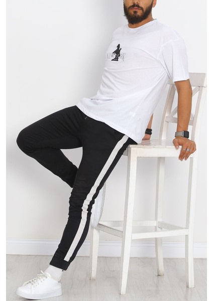 Gıronda Ön Arka Baskılı Erkek Tişört Beyaz - 20031.1567.