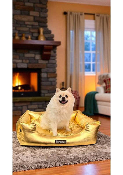 Özel Seri Gold Yatak- Kedi Yatak- Köpek Yatak - Lux Yatak- Minderli Yatak (M Beden)