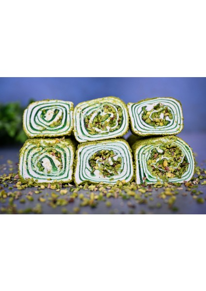 Toz Fıstıklı Elmalı Special Sarma Türk Lokumu 1000 gr
