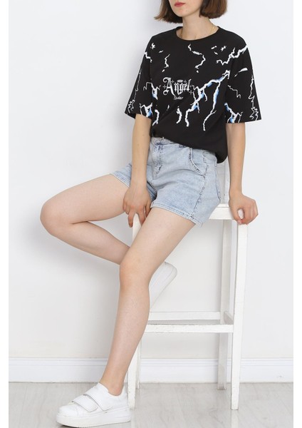 Baskılı Tişört Siyah - 20014.1567. fırsatları