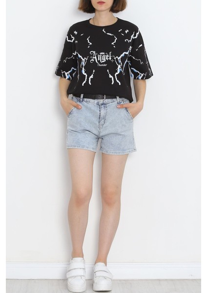 Baskılı Tişört Siyah - 20014.1567. indirimleri