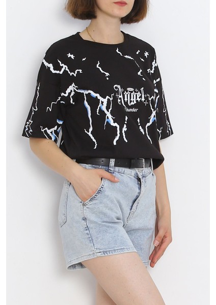 Baskılı Tişört Siyah - 20014.1567.