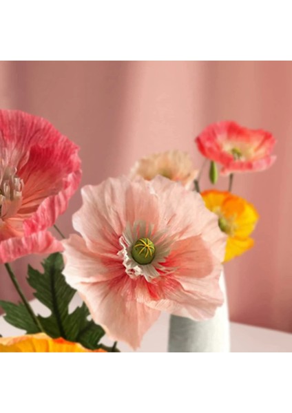 Italyan Krapon Kağıdı NO:355, Çiçek, El Işi Yapım Kağıdı, 90GR - 50X150CM, Inci Grisi - Pearl Grey modelleri