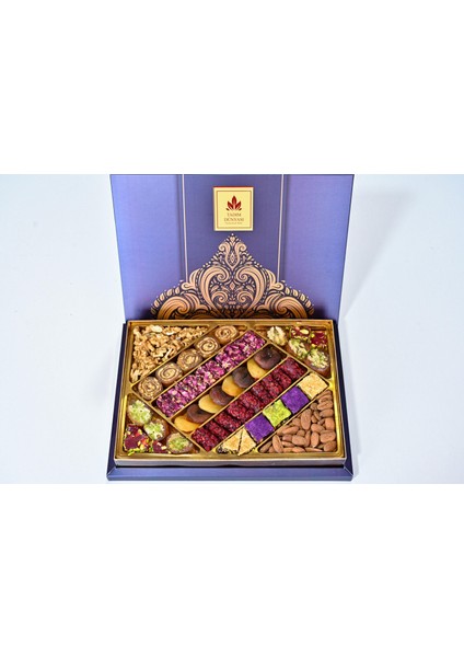 Lüx Karışık Hediyelik Kuruyemiş & Lokum 850 gr 103