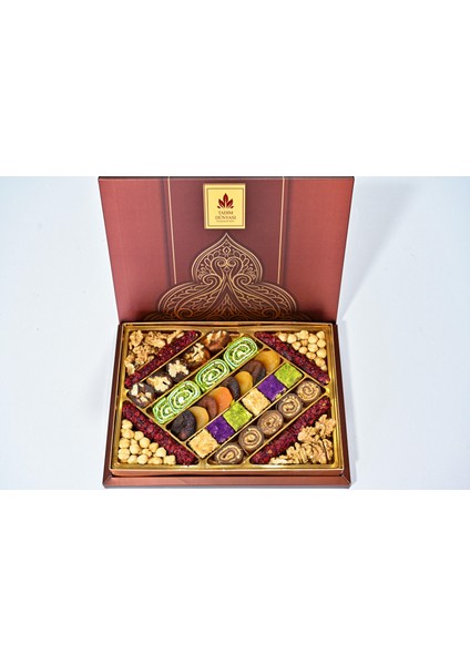 Lüx Karışık Hediyelik Kuruyemiş & Lokum 850 gr 104
