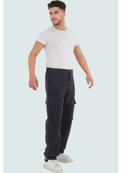 Erkek Pamuklu Rahat Kargo Pantolon Straight Kalıp Boru Paça Günlük ve Iş Hayatı Hafta Sonu fiyatları