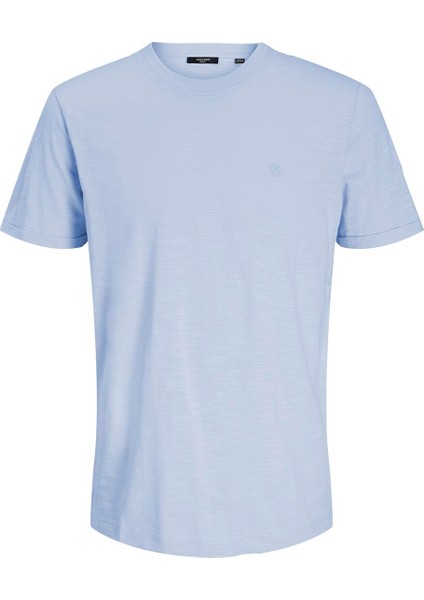Jack&jones Blatropic Solid Erkek Mavi Yuvarlak Yaka Tişört fiyatları