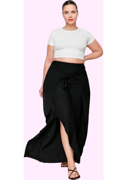 Kadın Düz Desen Regular Boy Aerobin Dokuma Geniş Paça Pantolon Günlük Kullanım Özel Günler fiyatları