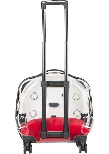 Ice Pet Tekerlekli Çekçekli Kedi Köpek Taşıma Valizi, 42X44 X23 Cm, Şeffaf fiyatları
