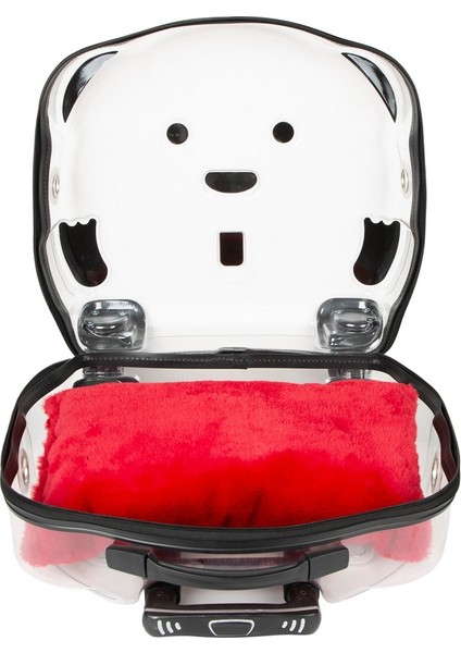 Ice Pet Tekerlekli Çekçekli Kedi Köpek Taşıma Valizi, 42X44 X23 Cm, Şeffaf indirimleri