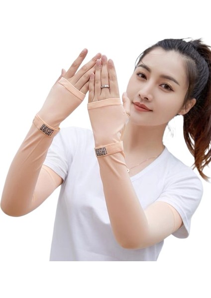 Yüksek Elastik Buz Kılıfları Yazlık Anti-Ultraviyole Kol Koruyucuları Buz Ipek Güneş Koruma Kılıfları (Yurt Dışından)