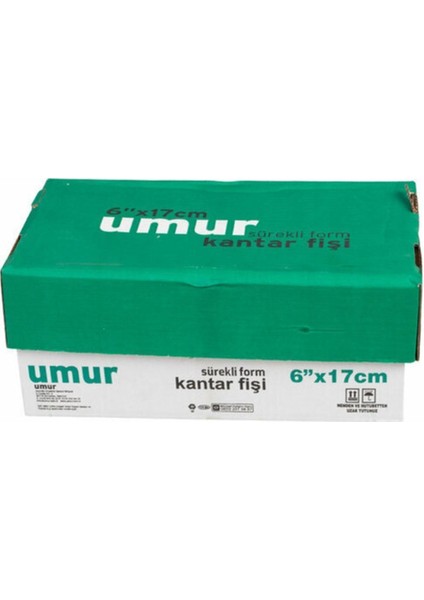 Kantar Fişi 6X17CM 2 Nüsha Renkli 1000LI