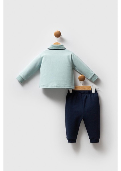 Erkek Bebek Polo Yaka Pike Kumaş Alt Üst Takım fırsatları