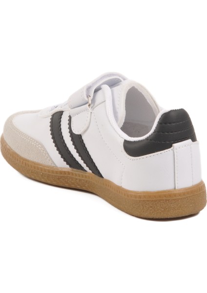 Beyaz-Siyah Cırtlı Hafif Çocuk Spor Ayakkabı 225 F fırsatları