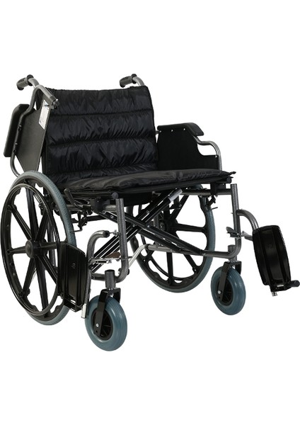 G140 Katlanabilir Manuel Bariatrik Geniş ( 55 cm Oturma Alanı ) Tekerlekli Sandalye | Comfortable Wheelchair fiyatları