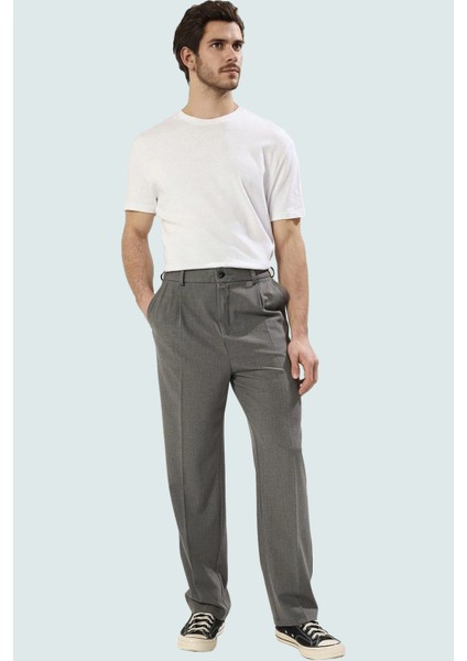 Erkek Modern Pantolon Geniş Paça Rahat Kalıp Sürdürülebilir Üretim Yaz Aylarının Vazgeçilmezi fiyatları