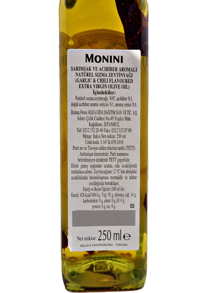 Sarımsak ve Acıbiberli Zeytinyağı 250 ml modelleri