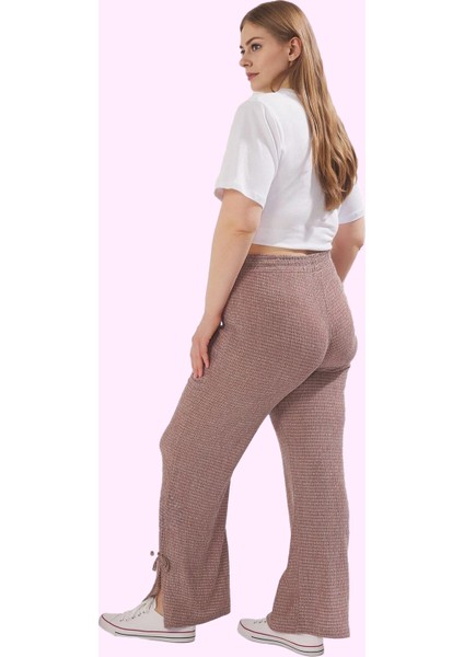 Kadın Polyester Geniş Paça Pantolon Yüksek Bel Casual Stil Günlük Kullanım Kaliteli Malzeme modelleri