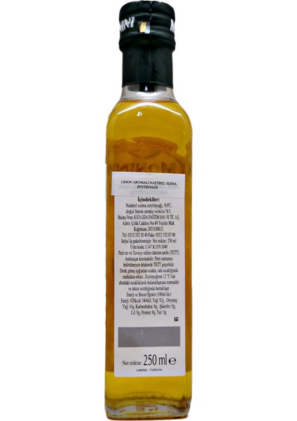 Limonlu Zeytinyağı 250 ml fiyatları