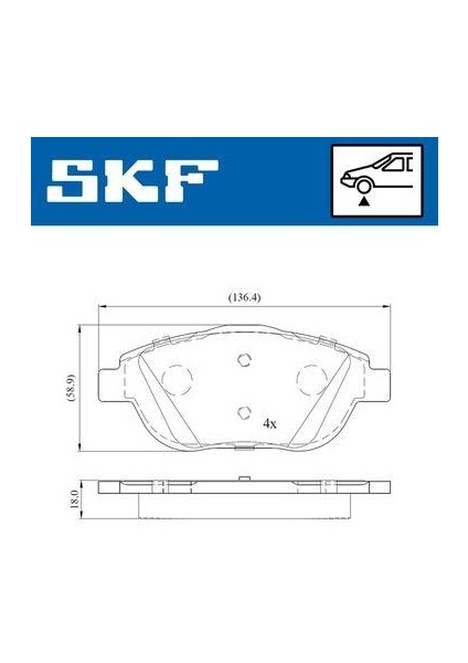 Ön Fren Balatası Corsa F 19 Crossland 17 Mokka 20 C3 Iı-Iıı-Aırcross 09 C4 14 208 19 2008 19