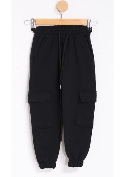 5-14 Yaş Kargo Cep Eşofman Altı Siyah - 18709.1250.