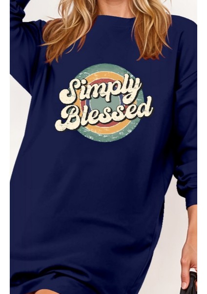 Kadın Uzun Kollu Bisiklet Yaka Yazılı Viskon Iki Iplik Elbise fiyatları