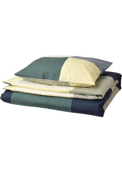 Brunkrıssla Tek Kişilik Nevresim Seti 150 x 200 cm Çıtçıtlı Yeşil