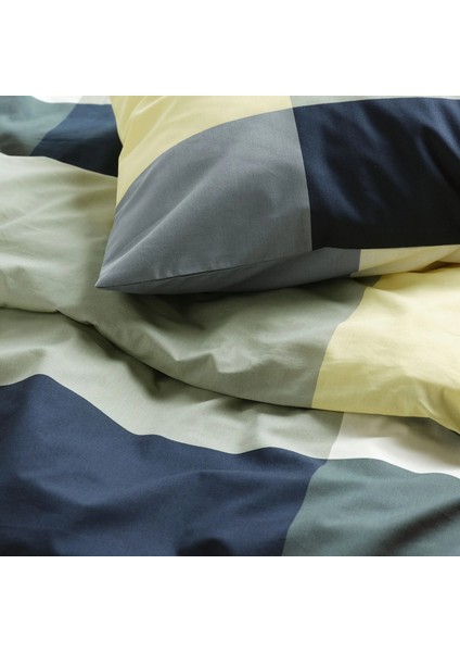 Brunkrıssla Tek Kişilik Nevresim Seti 150 x 200 cm Çıtçıtlı Yeşil