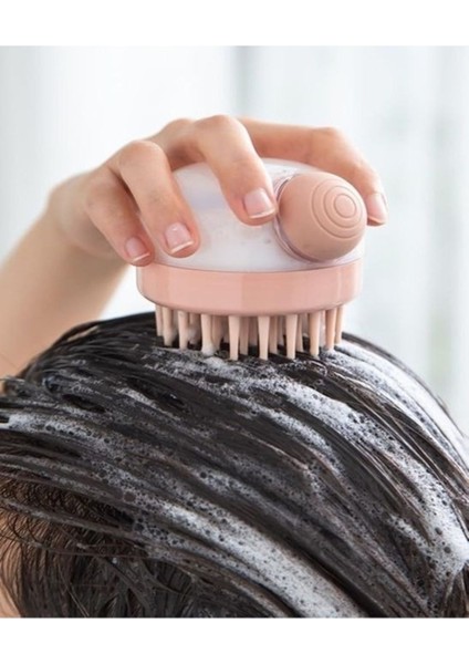 Silikon Baş Masaj ve Saç Yıkama Fırçası - Derinlemesine Temizlik Etkisi