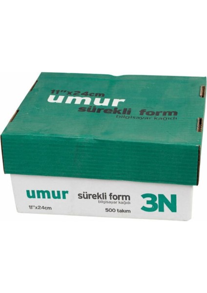 Sureklı Form Kağıdı 11X24CM 3 Nüsha Renkli 500 Lü
