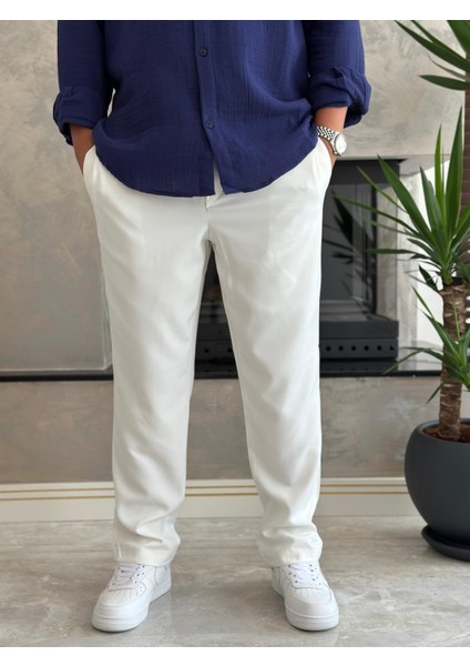 Erkek Regular Fit Premium Chino Pantolon Taş ECA013