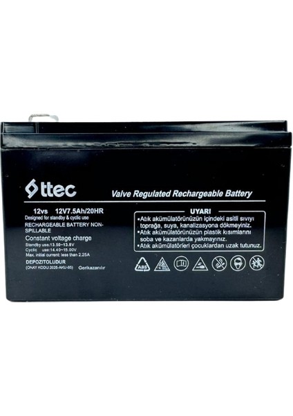 12 Volt 7.5A Akü -12V 7.5 Ah Bakımsız Kuru Çocuk Oyuncakları Akülü Araba Pili Aküsü fiyatları