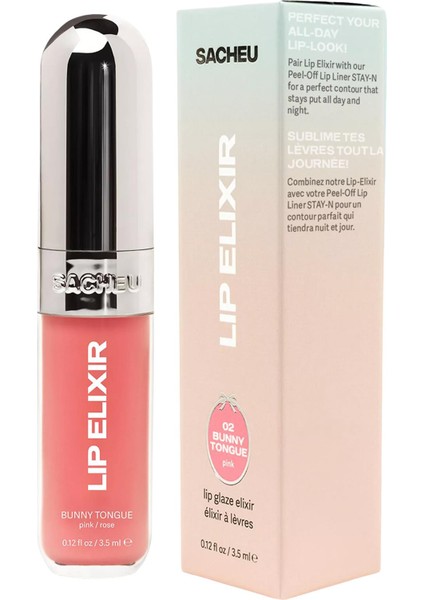 Lip Elixir 3’ü 1 Arada Renkli Dudak Parlatıcı 03 Bunny Tongue 3.5ml modelleri