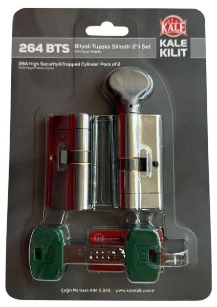 Kale 264 Bts Bilyalı Tuzaklı Antrasit Silindir 2 Li Set
